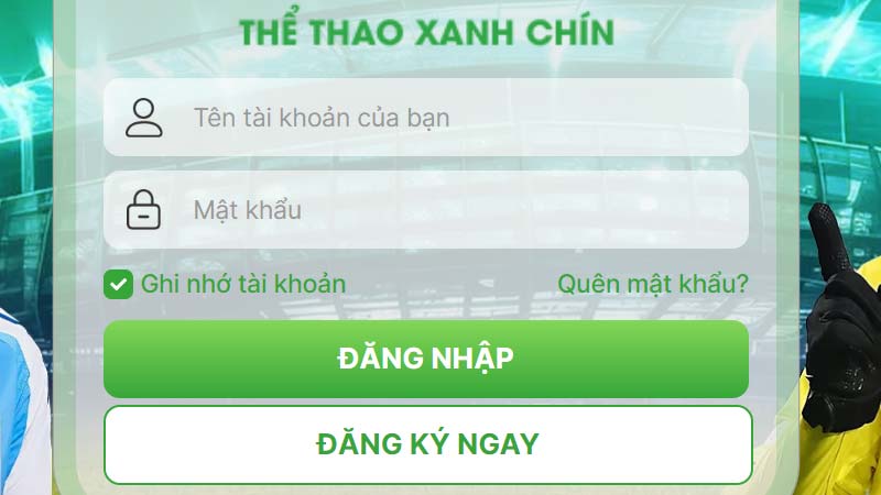 Nhập các thông tin đăng nhập vào ok99