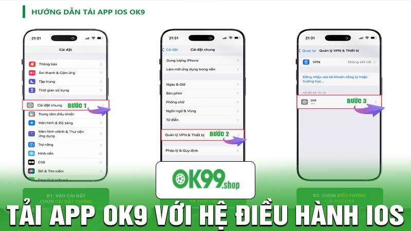 Hướng dẫn tải ok9 - IOS